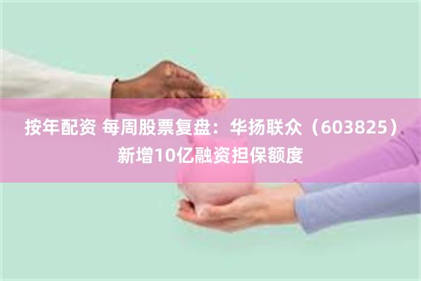 按年配资 每周股票复盘：华扬联众（603825）新增10亿融资担保额度