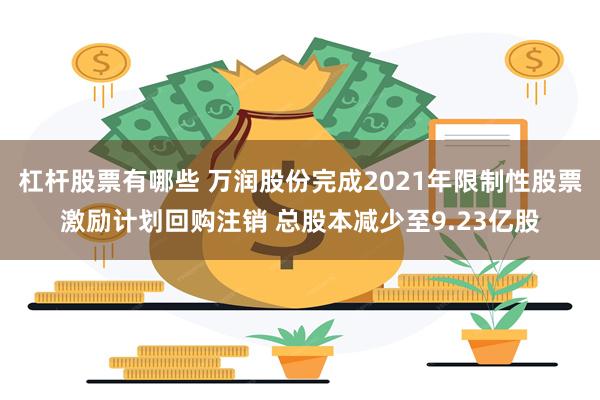 杠杆股票有哪些 万润股份完成2021年限制性股票激励计划回购注销 总股本减少至9.23亿股