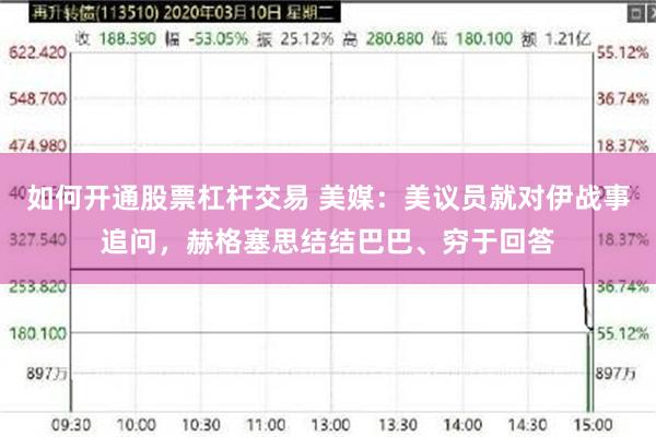 如何开通股票杠杆交易 美媒：美议员就对伊战事追问，赫格塞思结结巴巴、穷于回答