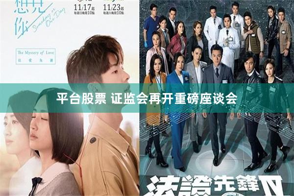 平台股票 证监会再开重磅座谈会