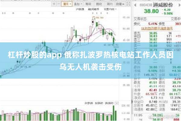 杠杆炒股的app 俄称扎波罗热核电站工作人员因乌无人机袭击受伤
