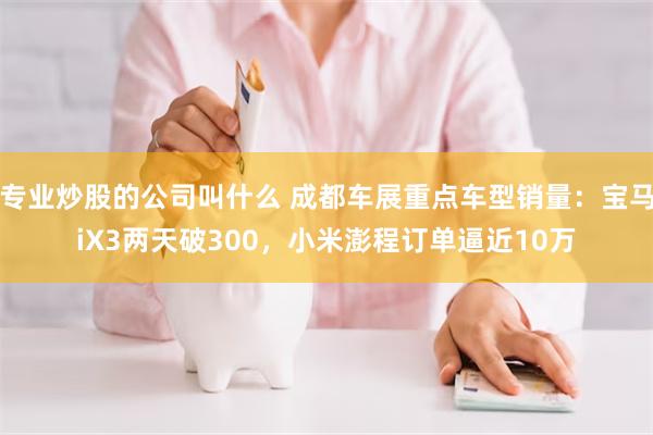 专业炒股的公司叫什么 成都车展重点车型销量：宝马iX3两天破300，小米澎程订单逼近10万